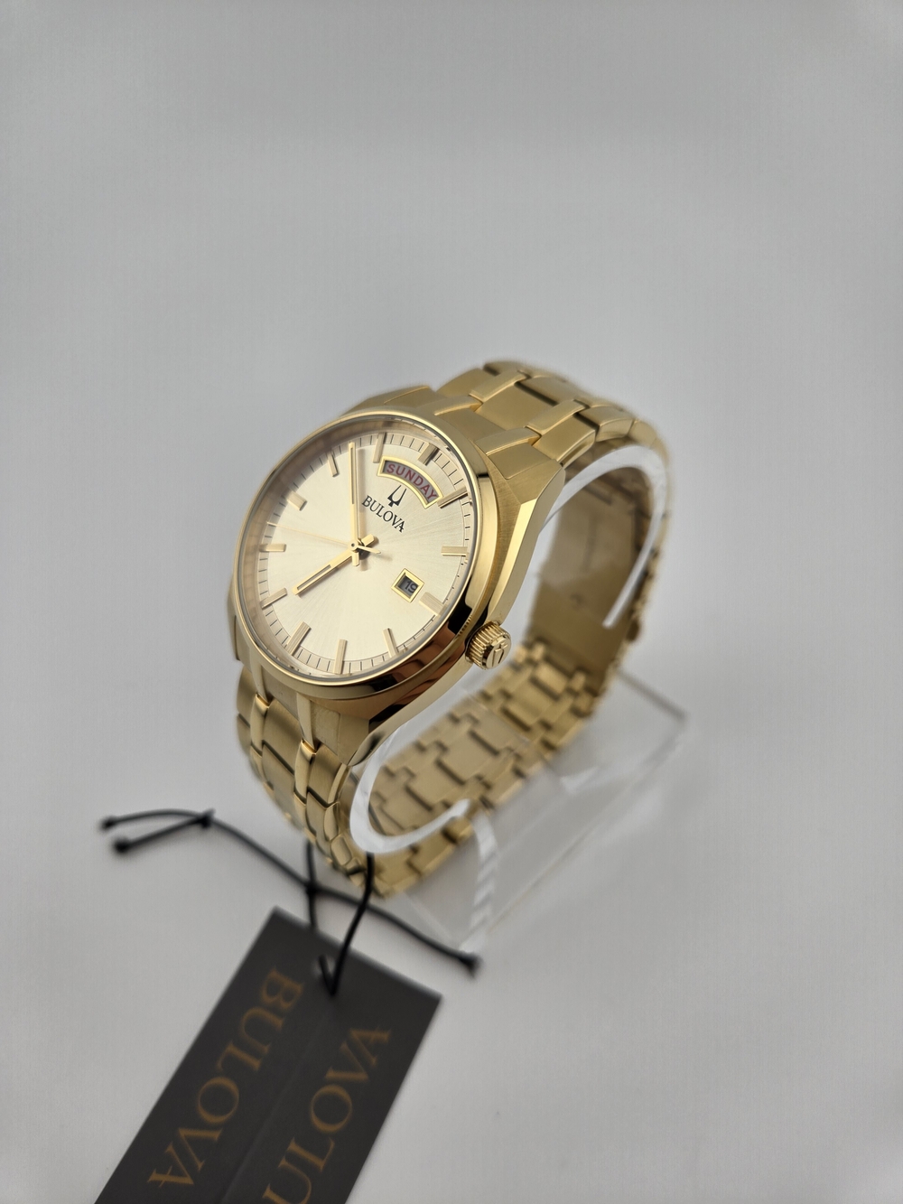 Bulova Men's Gold Tone Stainless Steel Bracelet Watch